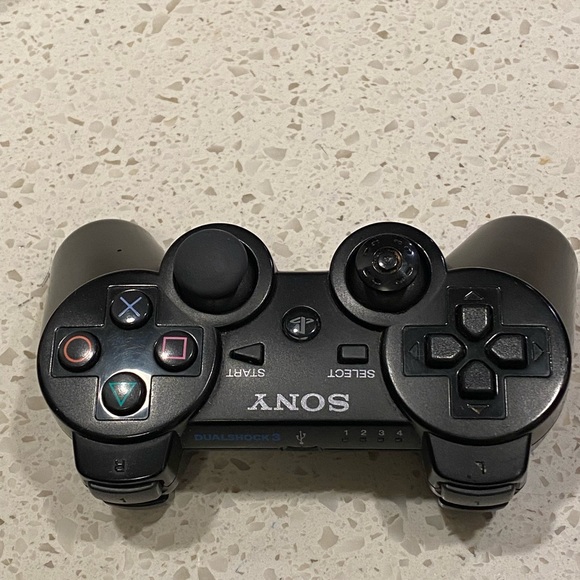 OEM Sony PlayStation 3 PS3 Dualshock Sixaxis Wireless Controller CECHZC2U Black - Picture 1 of 8
